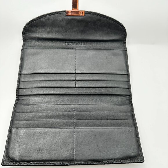 Ted Baker London Wallet Clutch Purse‎ Rose Gold "T" Branded - Picture 4 of 12